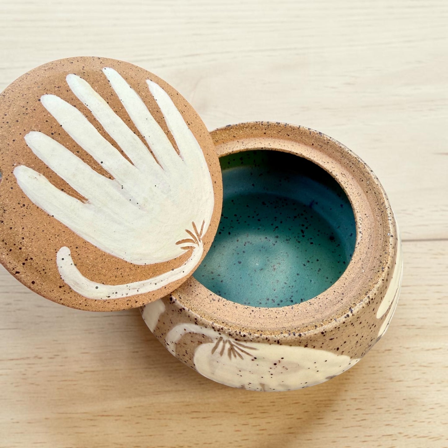 Lotus Sugar Bowl + Creamer Set #2