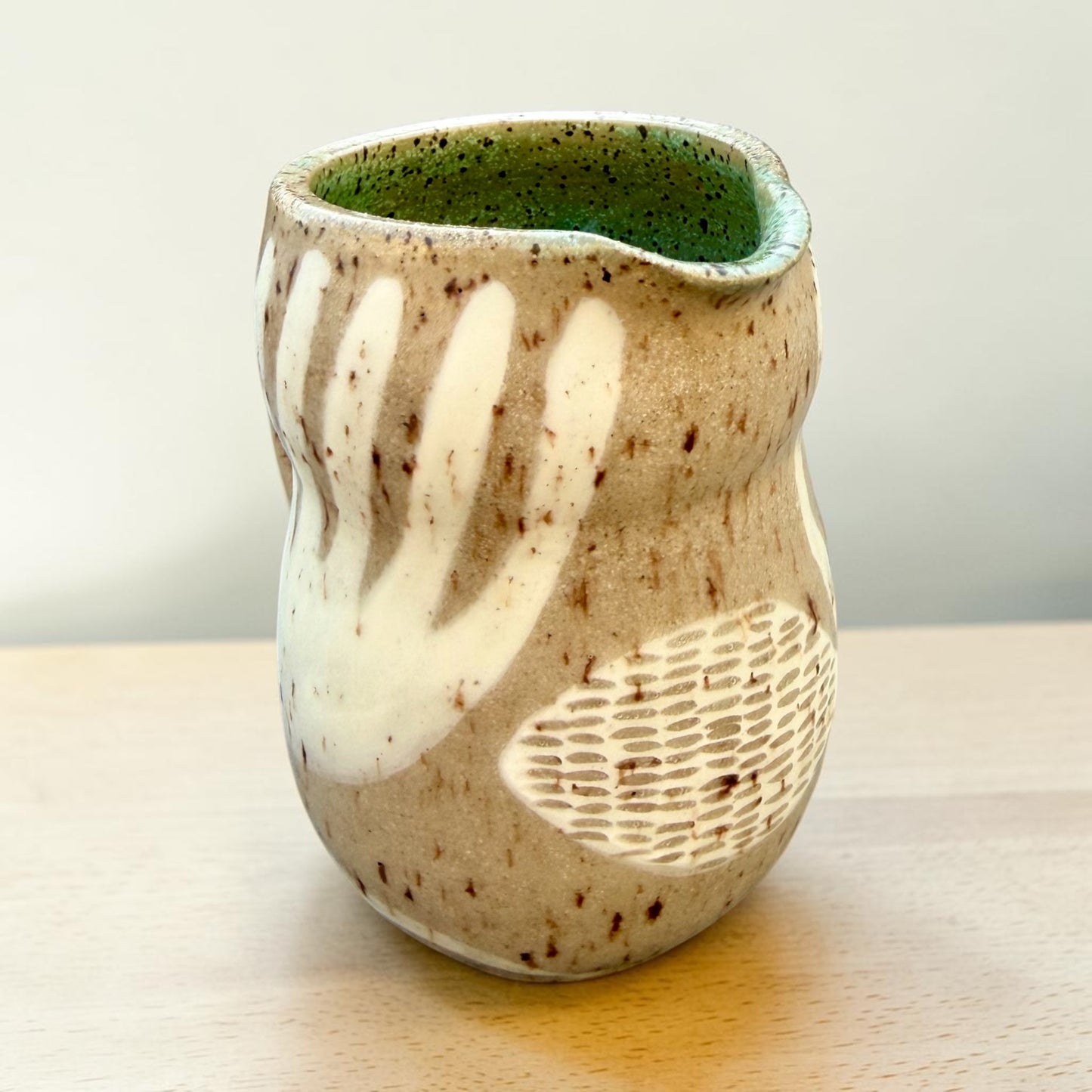 Lotus Sugar Bowl + Creamer Set #2