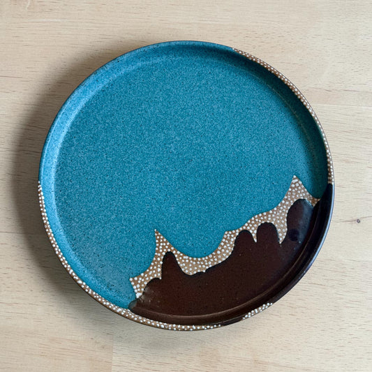 Teal + White Serving Bowl (Copy)