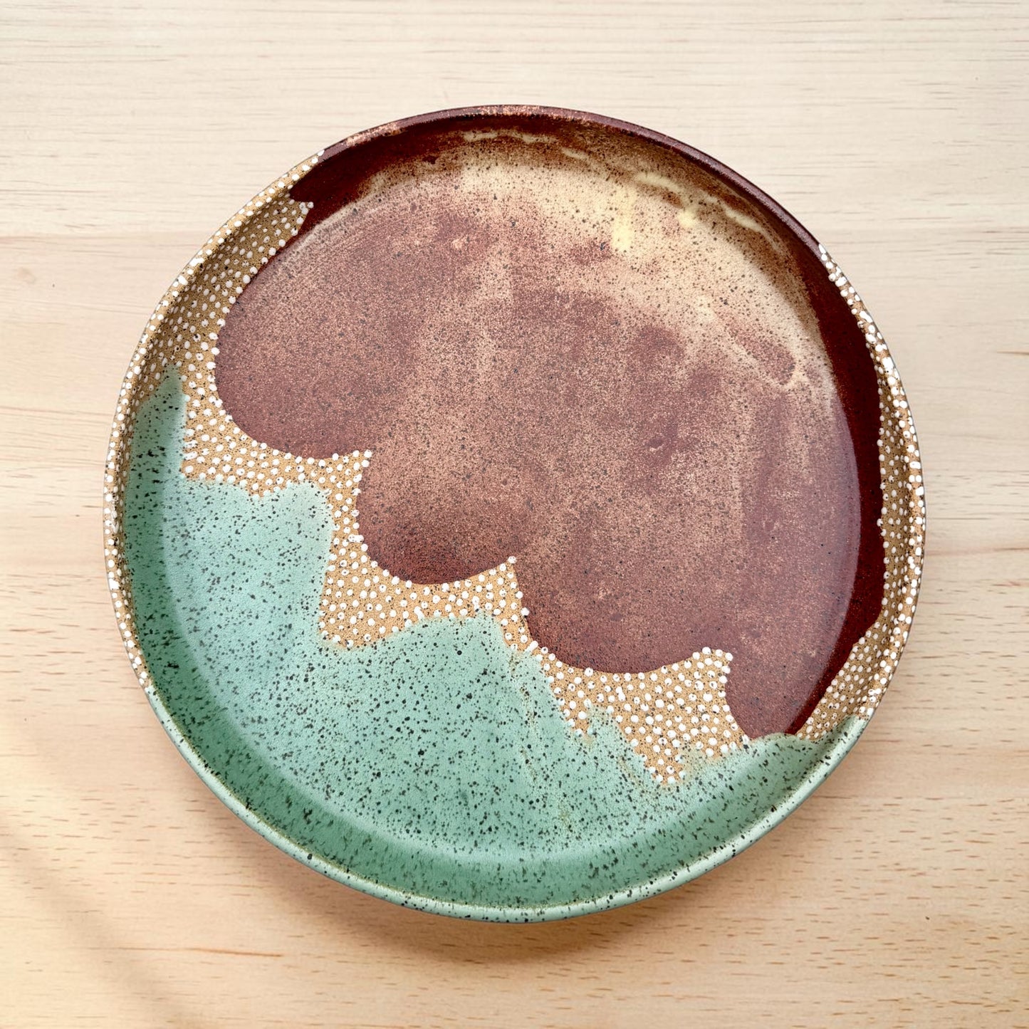 Green + Chestnut Serving Set