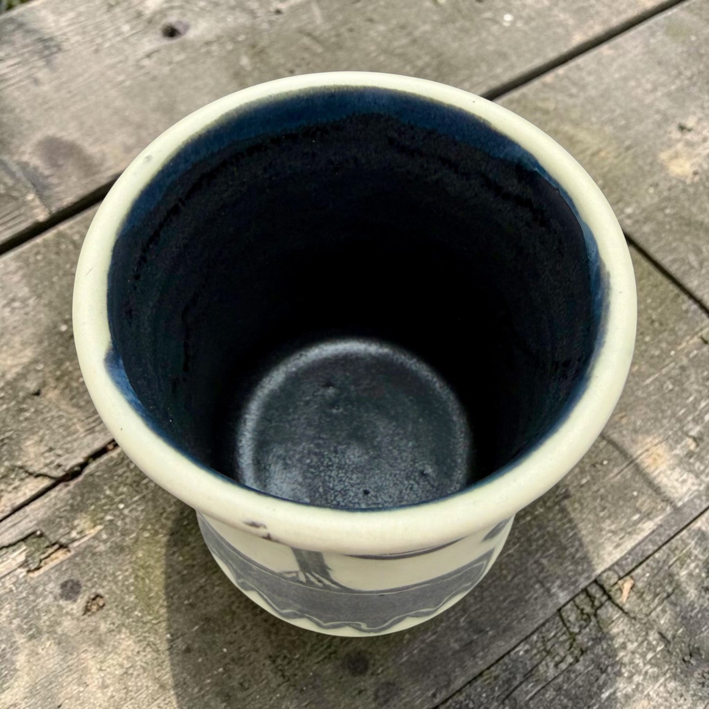 Black + White Lotus Cup