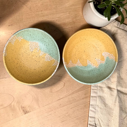 Yellow + Green Bowls