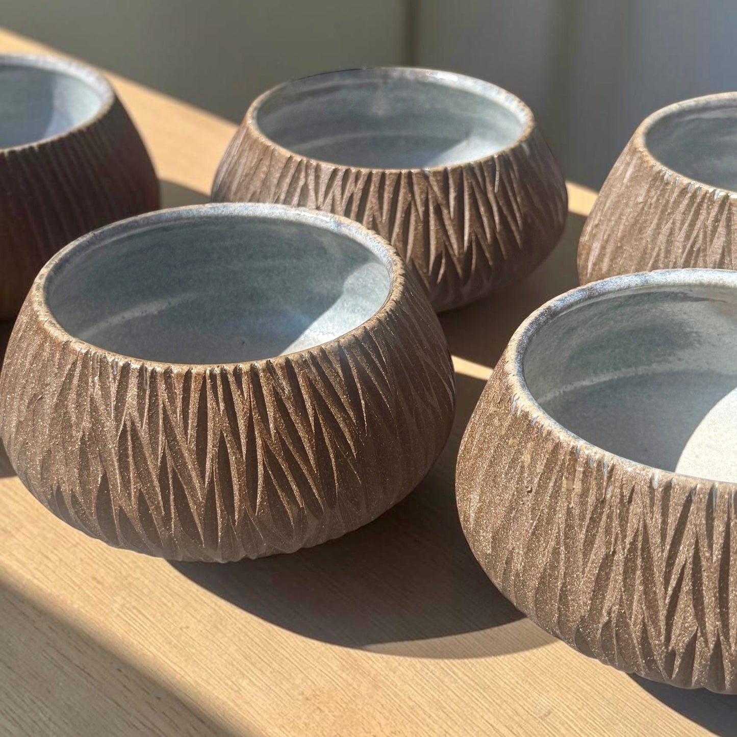 Carved Earth Bowls