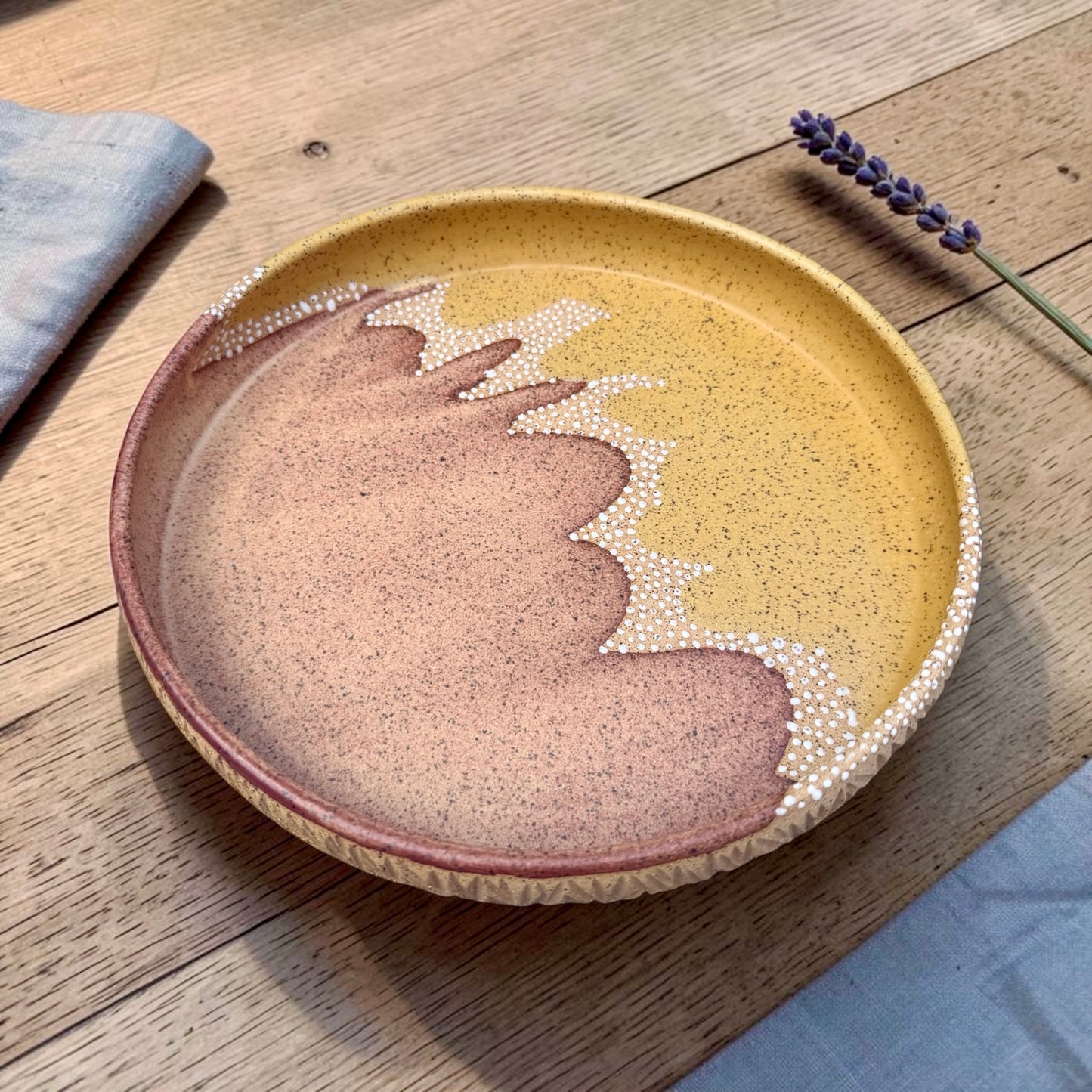 Chestnut + Honey Serving Plate
