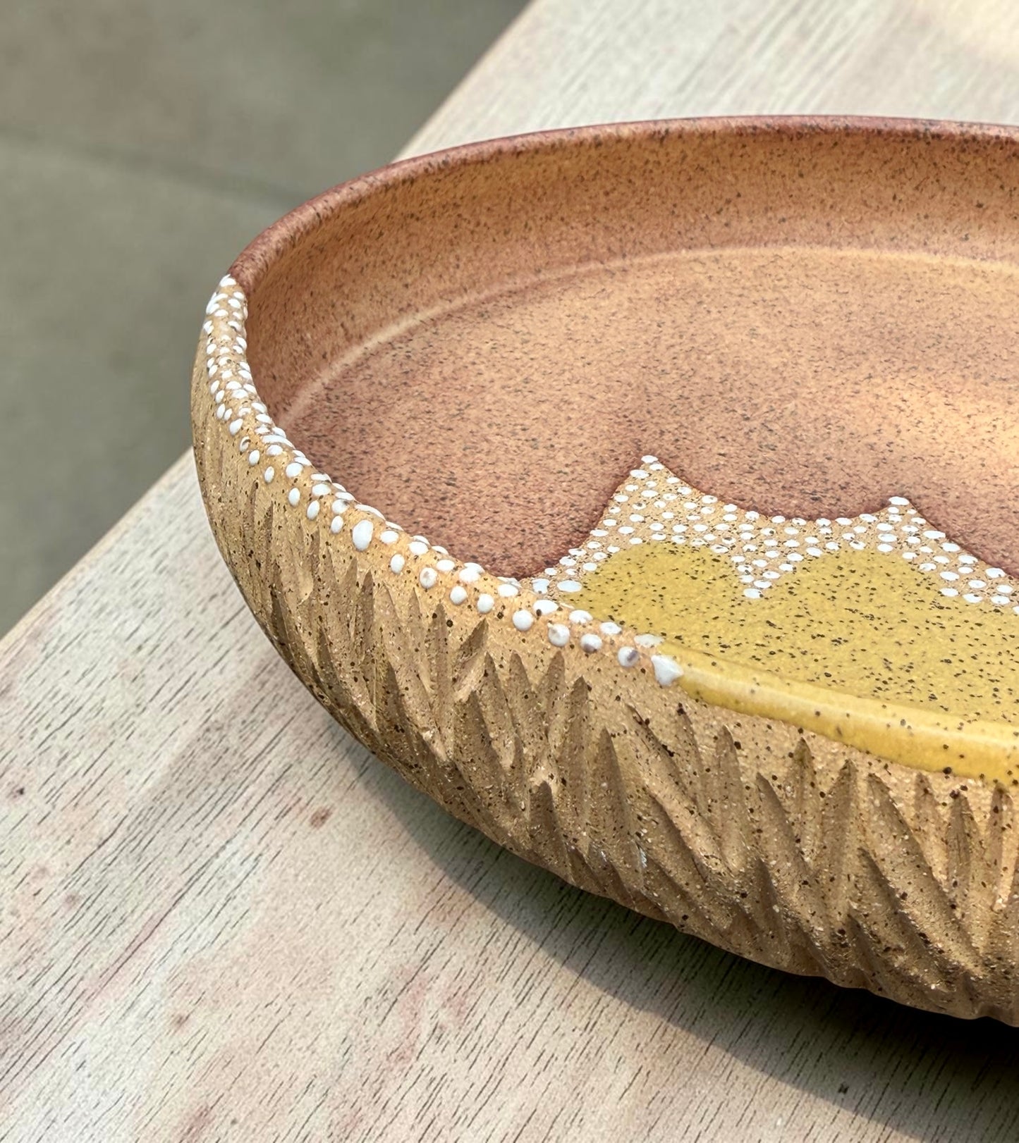 Chestnut + Honey Serving Plate