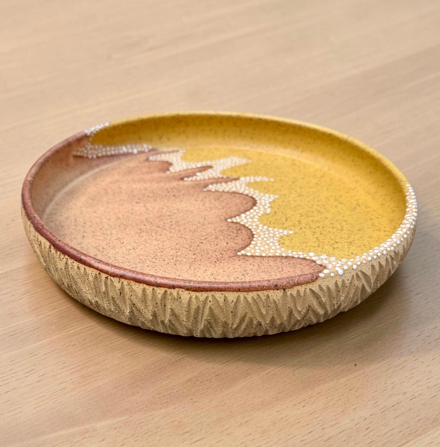 Chestnut + Honey Serving Plate