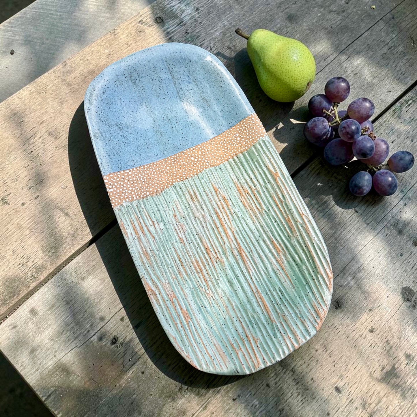 Sky Blue + Sage Green Tray