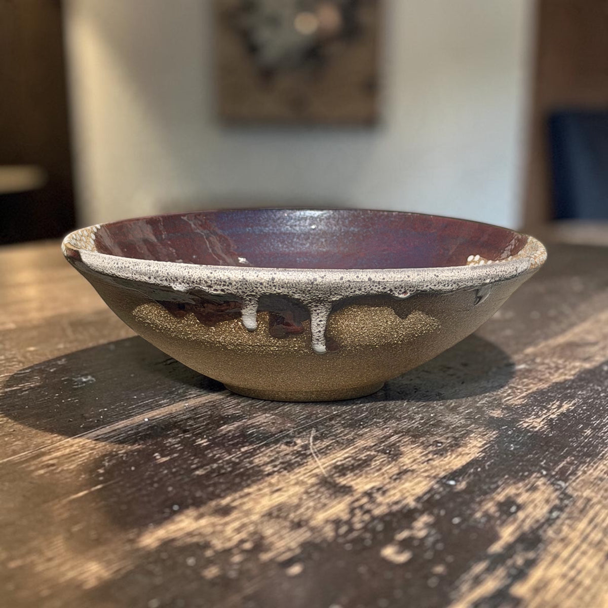 Burgundy + Slate Salad Bowls