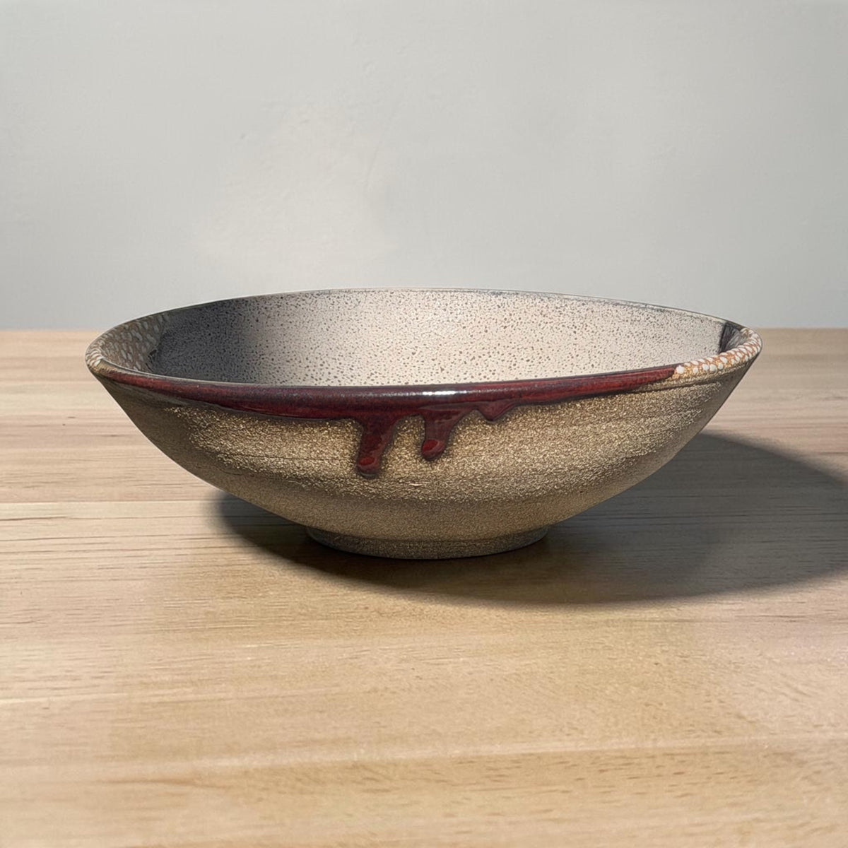 Burgundy + Slate Salad Bowls