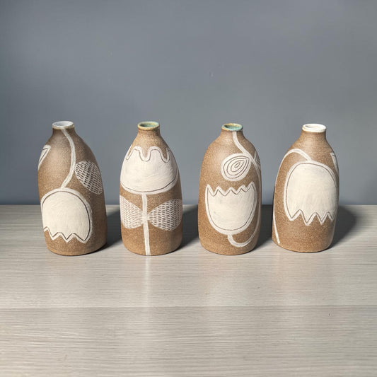Lotus Bottle Vases