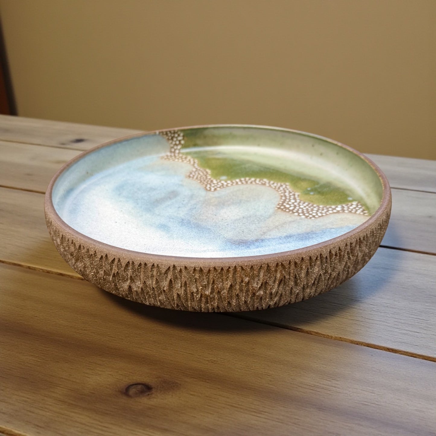 Misty Blue and Moss Green Tray Set