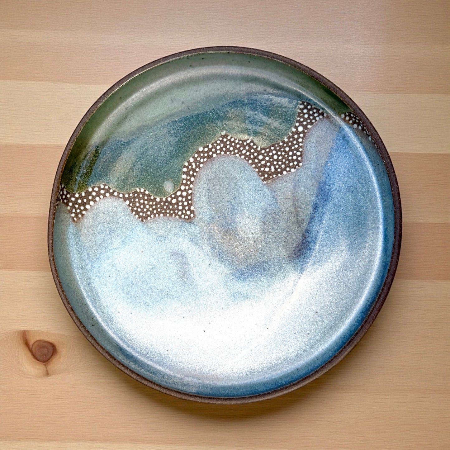 Misty Blue and Moss Green Tray Set