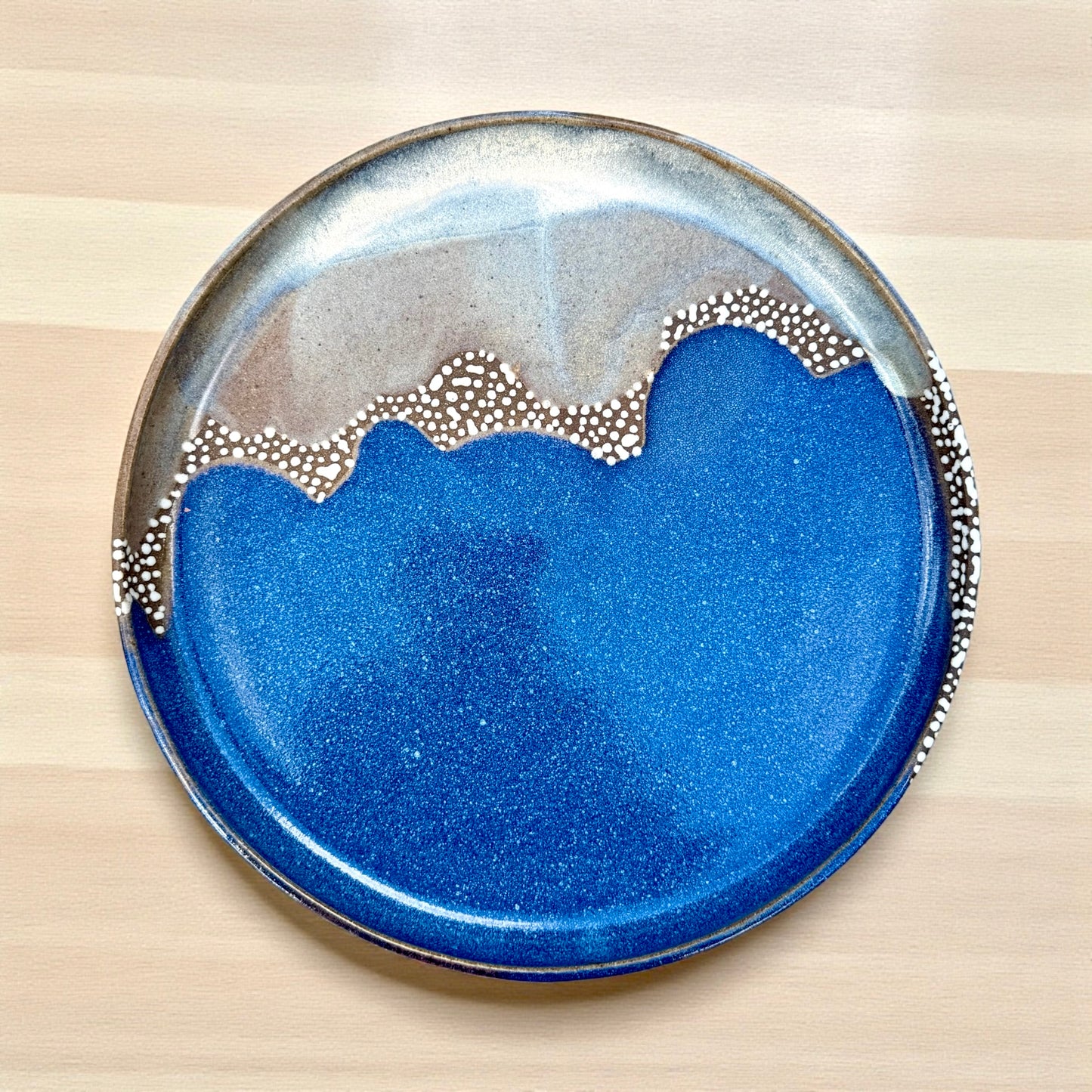 Royal Blue + Linen Plate